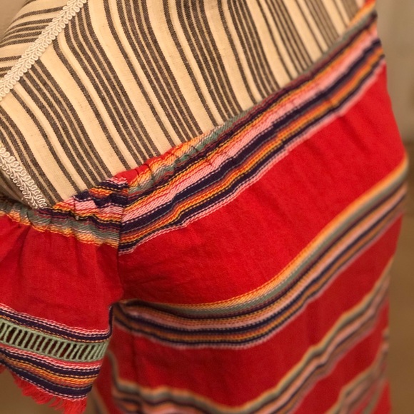 NWT dRA striped off shoulder blouse - Picture 4 of 8